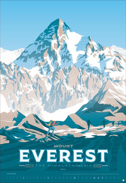 Produktbild Travel the World Posterkalender 2026