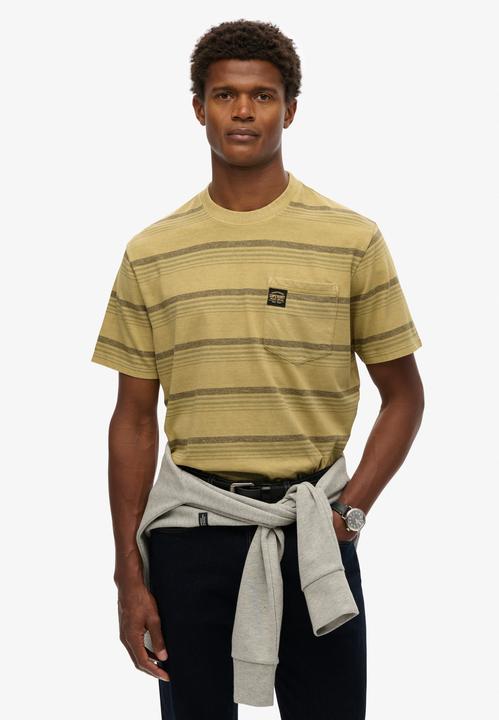 Actual product image Superdry Contrast Stripe Pocket Tshirt (XXL)