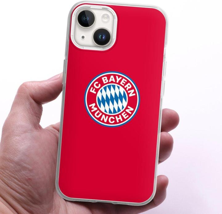 Produktbild DeinDesign Silikon Hülle für Apple iPhone 14 Handyhülle Case Smartphone Schutzhülle FC Bayern München FCB (Apple iPhone 14)