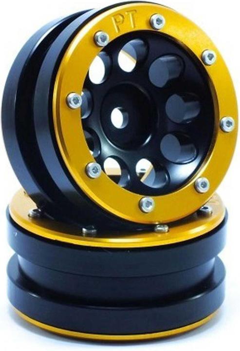 Metsafil beadlock wheels pt- ecohole black/gold 1.9 (2 pcs.)