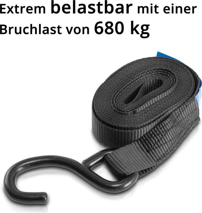 Image du produit Stahlwerk ZG-800 ST courroies de traction avec cliquet + crochet 400 kg de charge de traction, jeu de 4