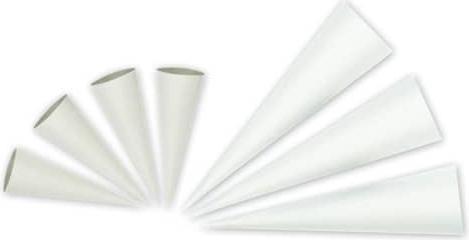 Nestler Bastelschultüte 70cm weiss (1x)