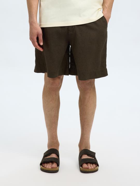 Actual product image Selected Loose Fit Shorts aus Leinengemisch (M)