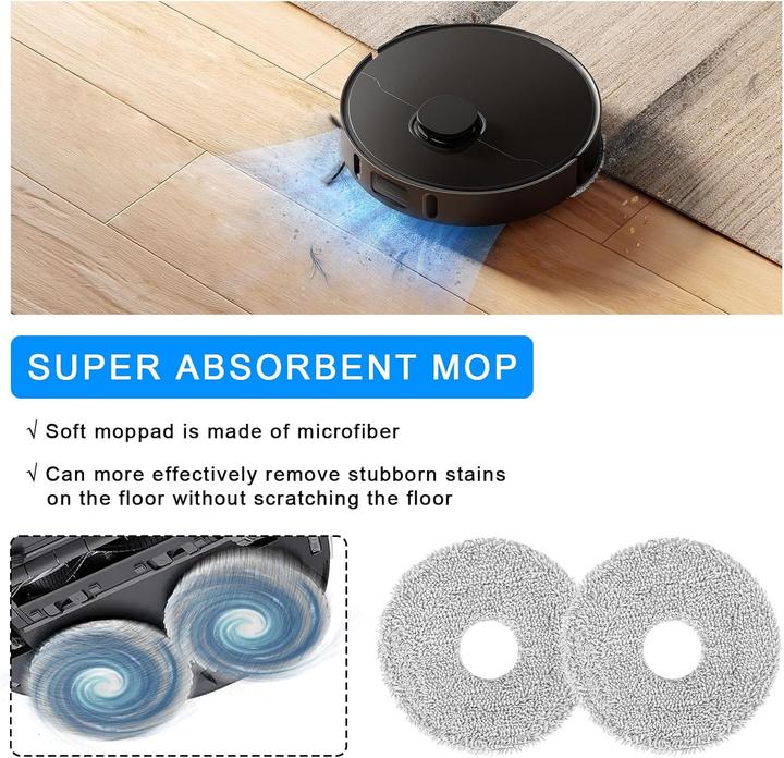 Produktbild Plutoos Mop Pad & Halter Set für Dreame X40 L40 L10s Ultra