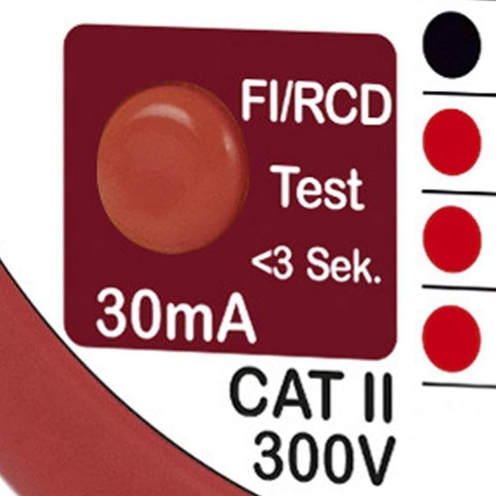 Produktbild Testboy Testavit Schuki 1LCD Steckdosenprüfgerät (CAT II 300V)