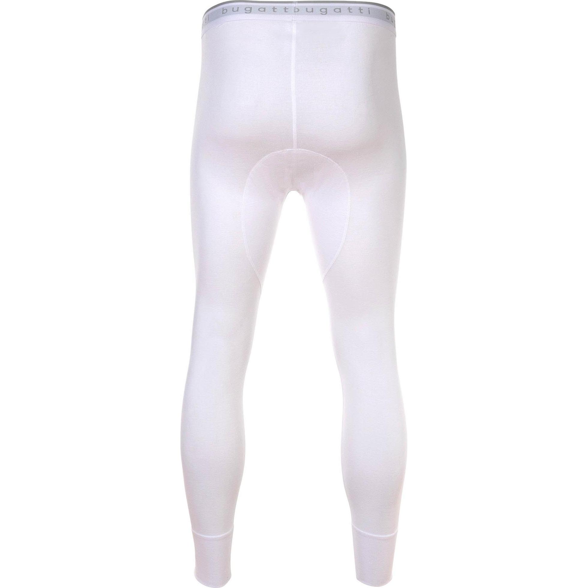 Thumbnail - Bugatti, Herren, Unterhosen, Lange Unterhose Feinripp, Weiss, (3XL, Einzelpack)