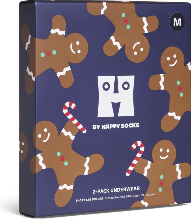 Produktbild Happy Socks 2-Pack Gingerbread Short Boxers Gift Set (L, 2er Pack)