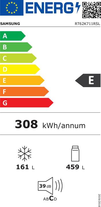 Energy Label Samsung RT62K711RSL (620 l)