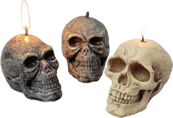 Totenkopfkerze