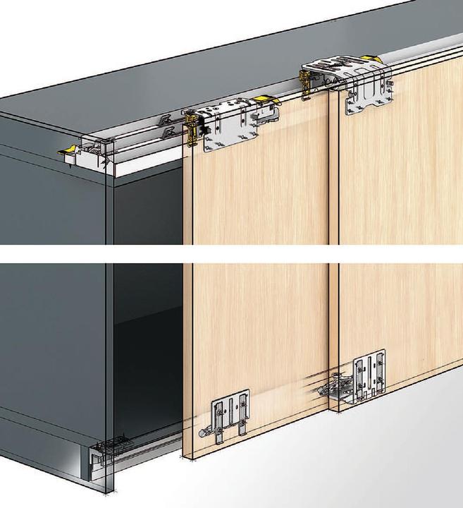 Actual product image Hettich TopLine XL runner and guide parts set