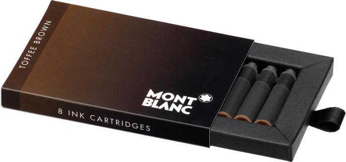 Image du produit Montblanc Tintenpatrone 128203 braun 8 Stück (cartouches d'encre, Marron)