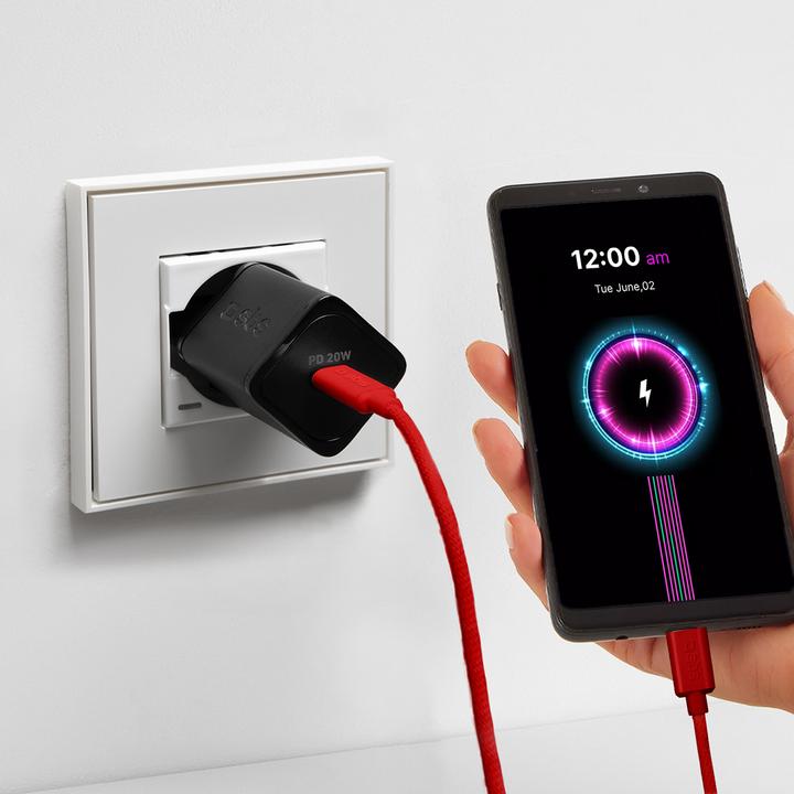 Produktbild SBS Tissue cable Type-C to Type-C 1.5m Rot (1.50 m, USB 2.0, 60 W)