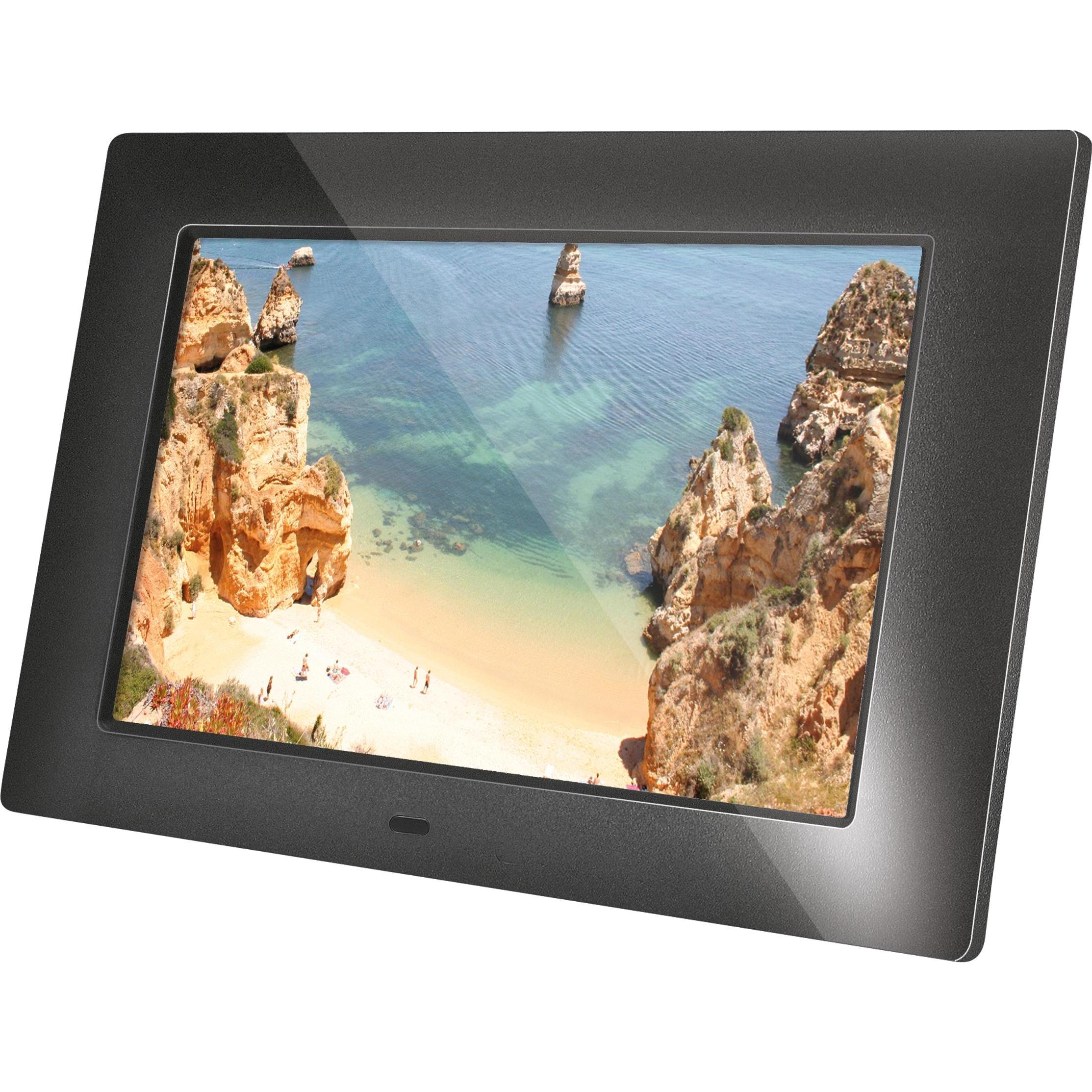 Braun Photo DigiFrame 720 (7", 1024 x 600 Pixel), Digitaler Bilderrahmen, Schwarz