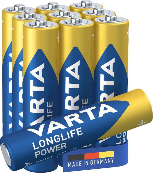 Immagine prodotto Varta Potenza di lunga durata (10 pz., AAA / LR03 / Micro / R03 / AM4 / MN2400 / KR03, 1240 mAh)