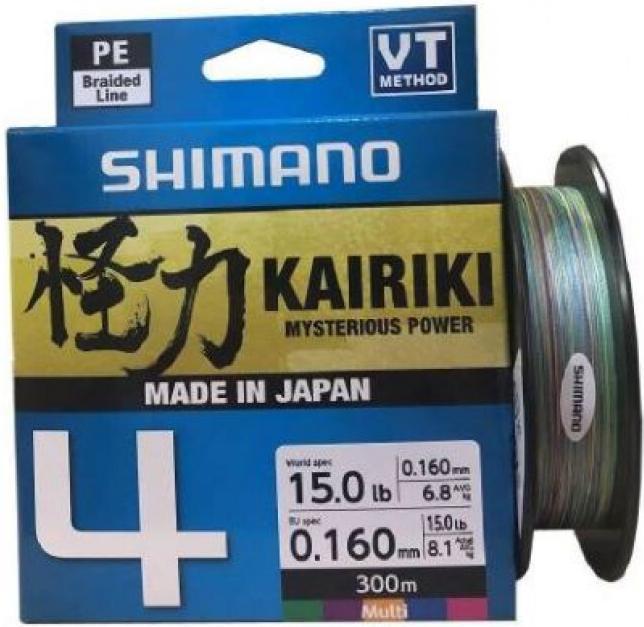 Actual product image Shimano Kairiki 4 Multi Color (6.80 kg, 0.10 mm)