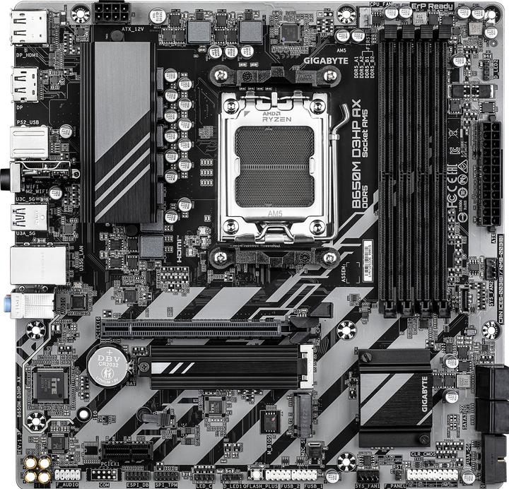 Produktbild Gigabyte B650M D3HP AX (AM5, AMD B650, mATX)