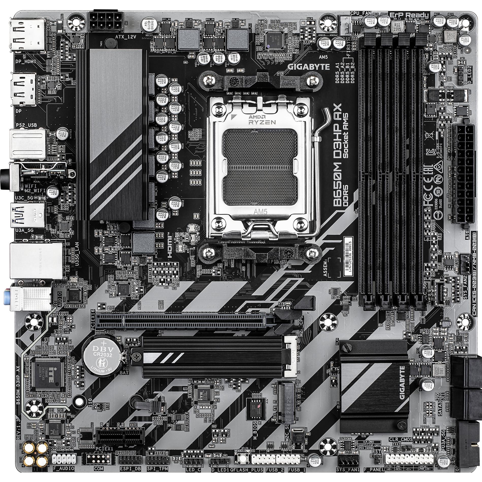 Gigabyte B650M D3HP AX (AM5, AMD B650, mATX), Mainboard