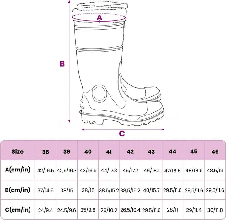 Actual product image vidaXL Gummistiefel (40)