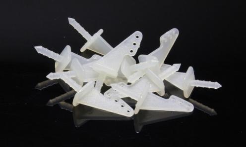 Actual product image EP Rudder horn 9×13mm×Ø0.8, white