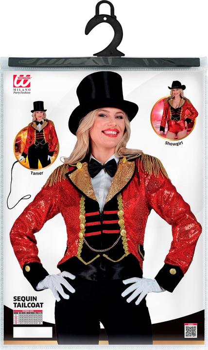 Actual product image Widmann Sequin tailcoat: circus director (L)