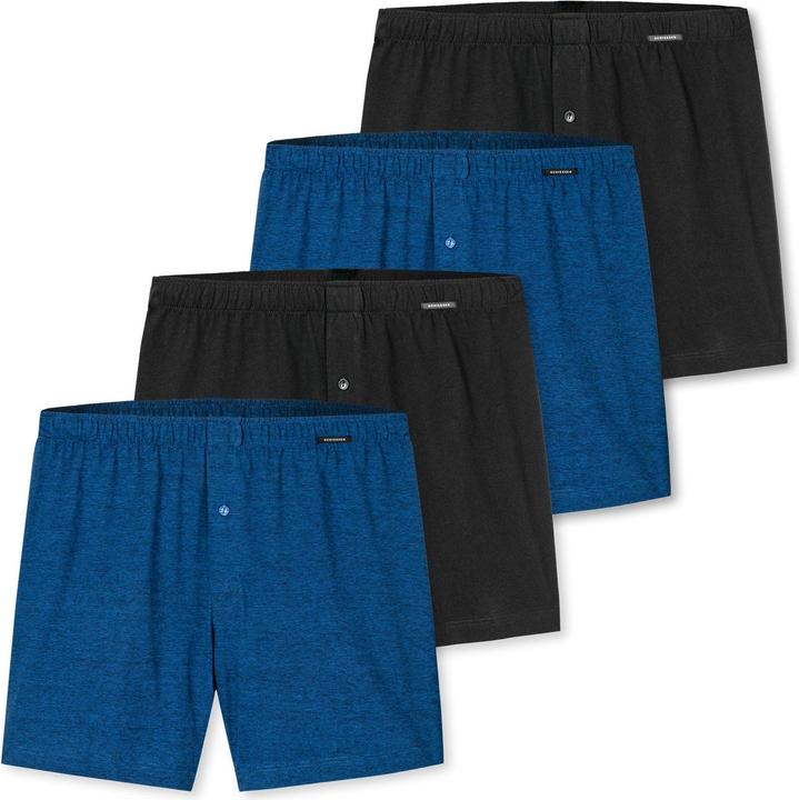 Produktbild Schiesser Herren weite Boxershorts essentials mit Eingriff Knopf Logo | 4er Pack (4er Pack)