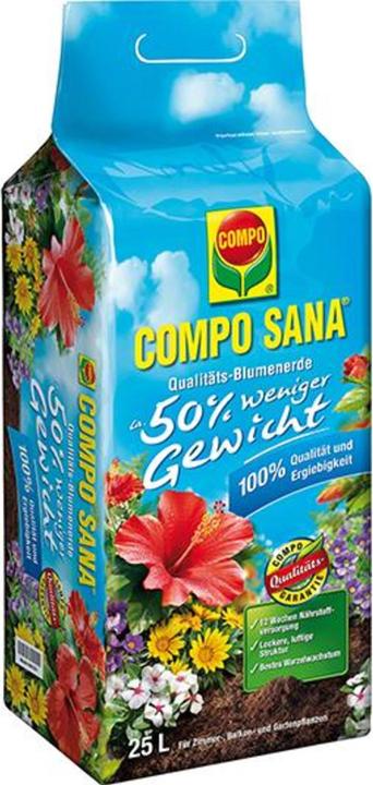 Compo Blumenerde Sana 20 L ca. 50% weniger Gewicht (20 l)