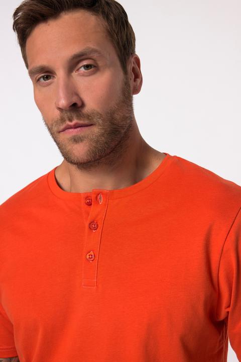 Image du produit JP1880 T-shirt Henley, collection Basic. Manches courtes et patte de boutonnage (5XL)