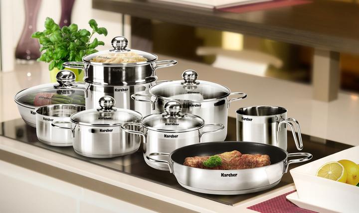 Image du produit Karcher Jette (16 cm, Ensemble de casseroles et de poêles de cuisson, Acier inoxydable)