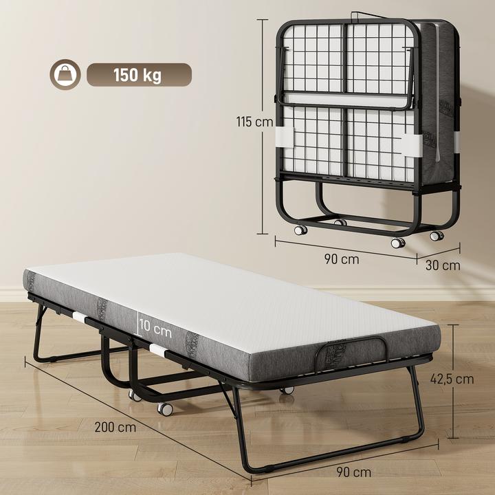 Actual product image Homcom Folding bed (200cm x 90cm)