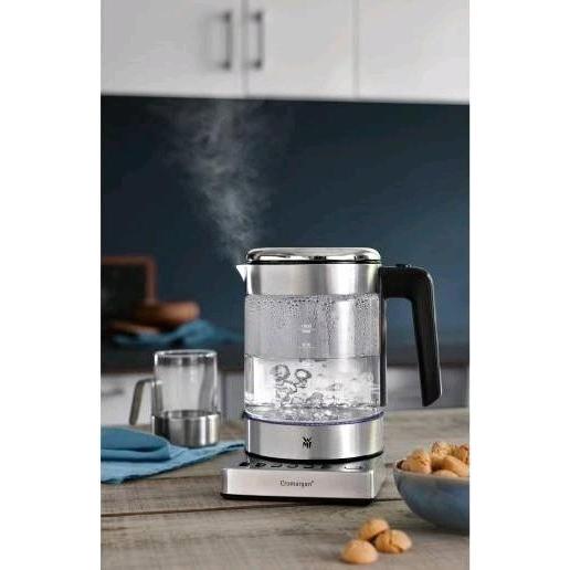 Thumbnail - WMF Glas Wasserkocher mit Temperaturwahl 1l Teekocher Teesieb Küchenminis 1900W, Wasserkocher, Silber