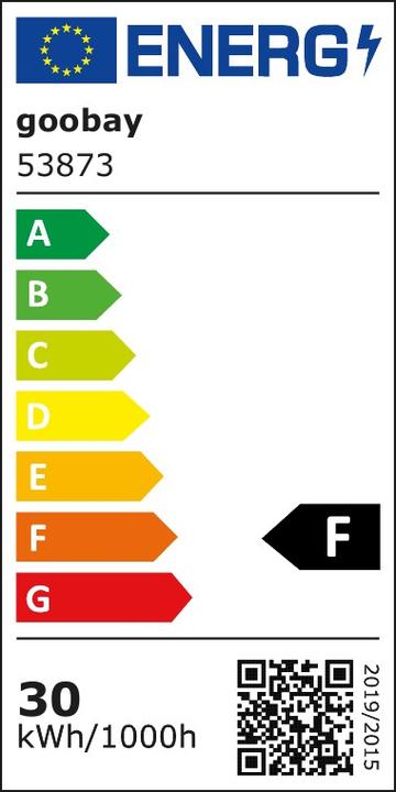 Energy Label Goobay Exterior spotlight (2560 lm, IP65)