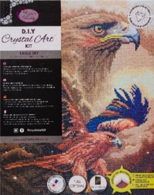 Produktbild Craft Buddy Adler-Himmel, 40x50cm Crystal Art Kit