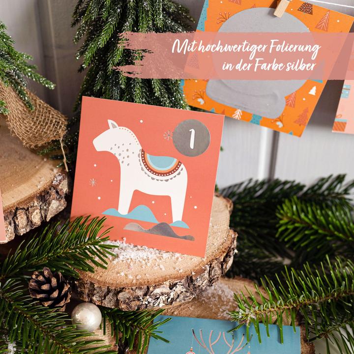 Immagine prodotto Papierdrachen Calendario dell'avvento da grattare - Boho