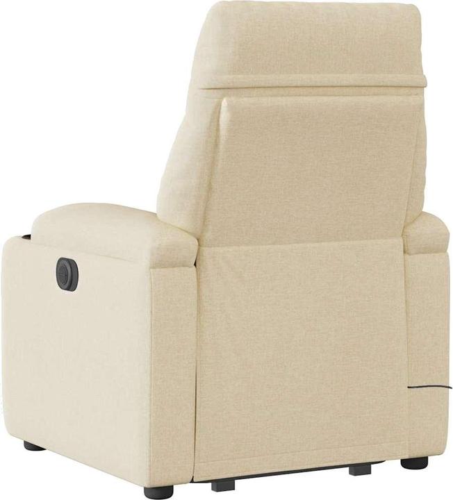 Immagine prodotto vidaXL Poltrona massaggiante con ausilio stand-up in tessuto crema