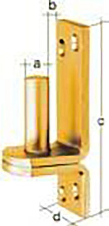 Immagine prodotto GAH Morsetto DI su piastra 13x11mm galvanica gialla zincata (Bozzelli, 10 pz.)