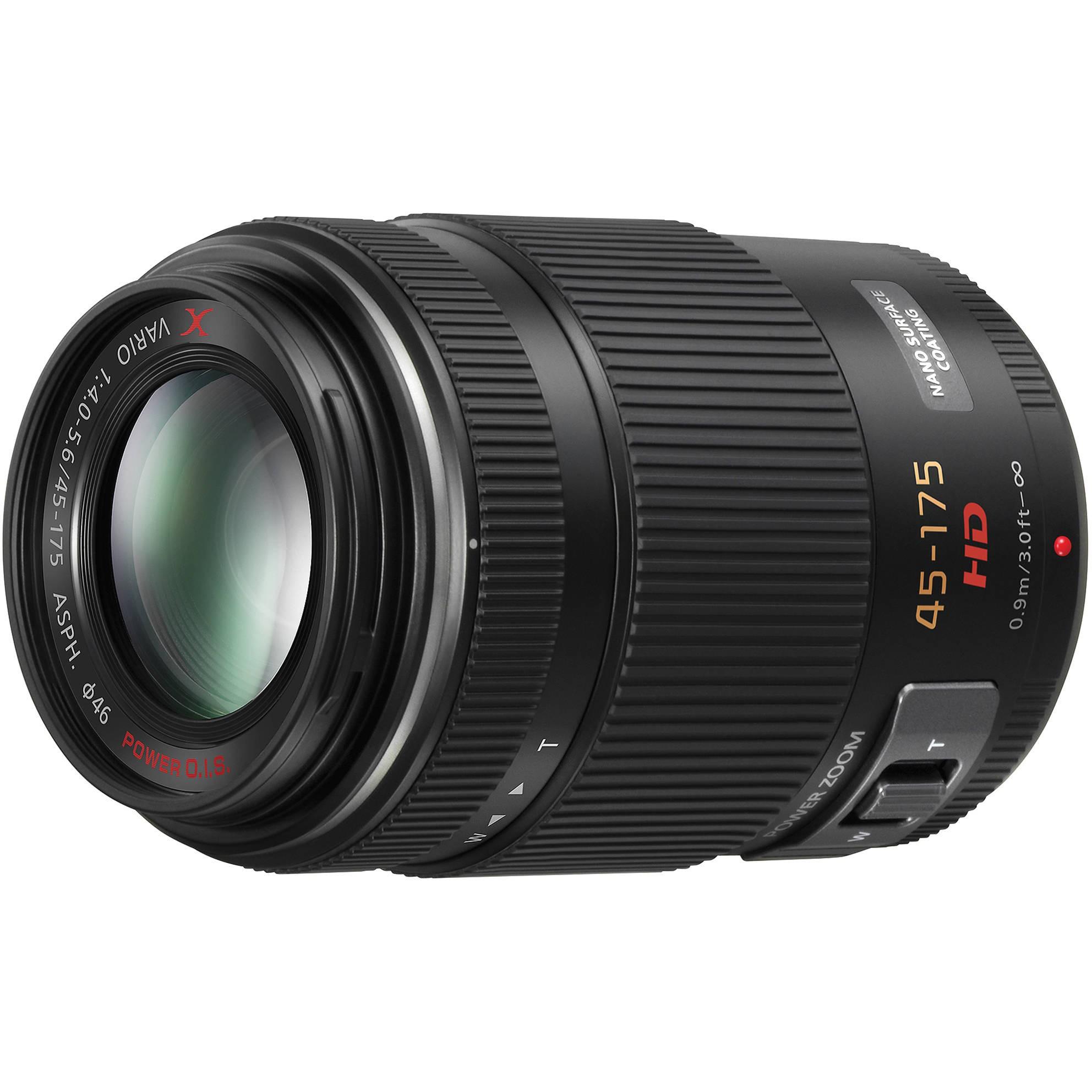Panasonic Lumix G X Vario 45-175mm f/4.0-5.6 PZ (Micro Four Thirds, Micro Four Thirds), Objektiv, Schwarz