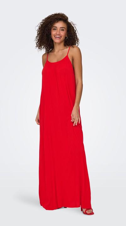 Produktbild Only Normal geschnitten Kleiner Stehkragen mit Knopfleiste Verstellbare Träger Langes Kleid Kleid (M)