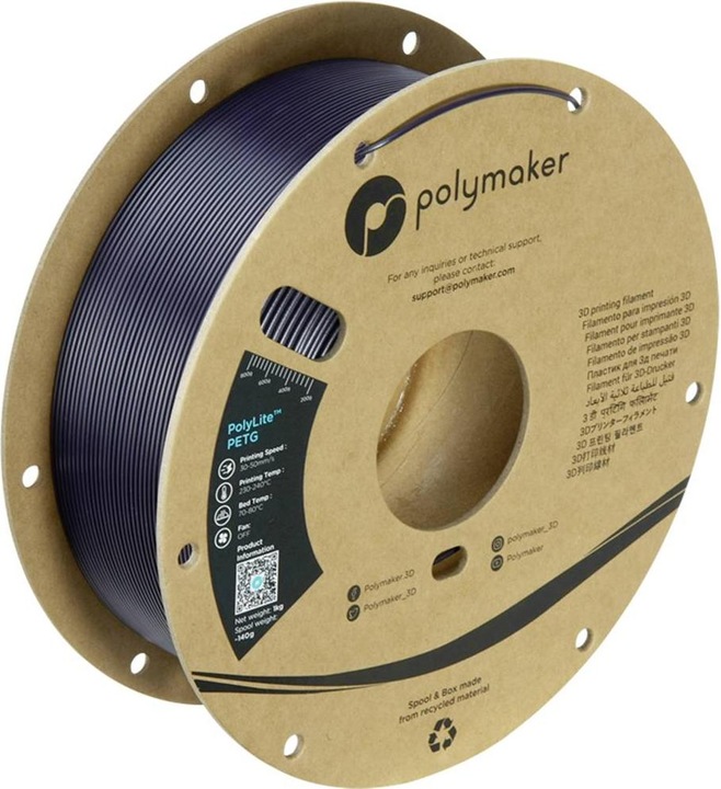 Produktbild Polymaker PolyLite PETG (PETG, 1.75 mm, 1000 g, Violett)