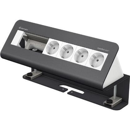 Kindermann, Steckdosenleiste, CablePort desk² 6-fold (4 x)