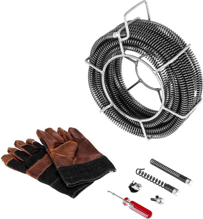 Produktbild MSW Rohrreinigungsmaschine 390 W Rohrreinigungsgerät Rohrreiniger Spirale 400 U Min