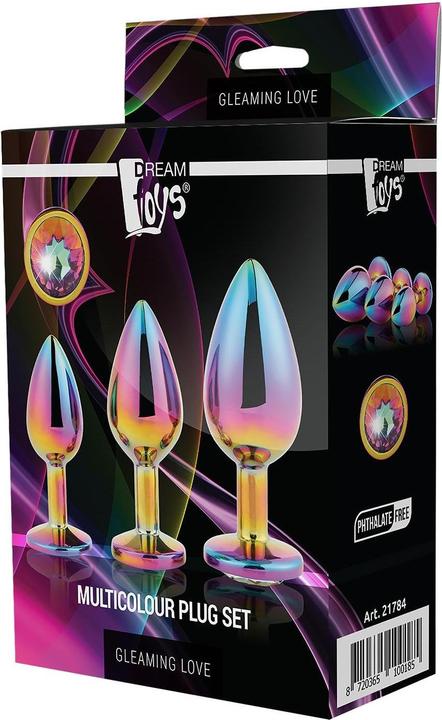 Actual product image Dream Toys GLEAMING LOVE anal plug Multicoloured One size