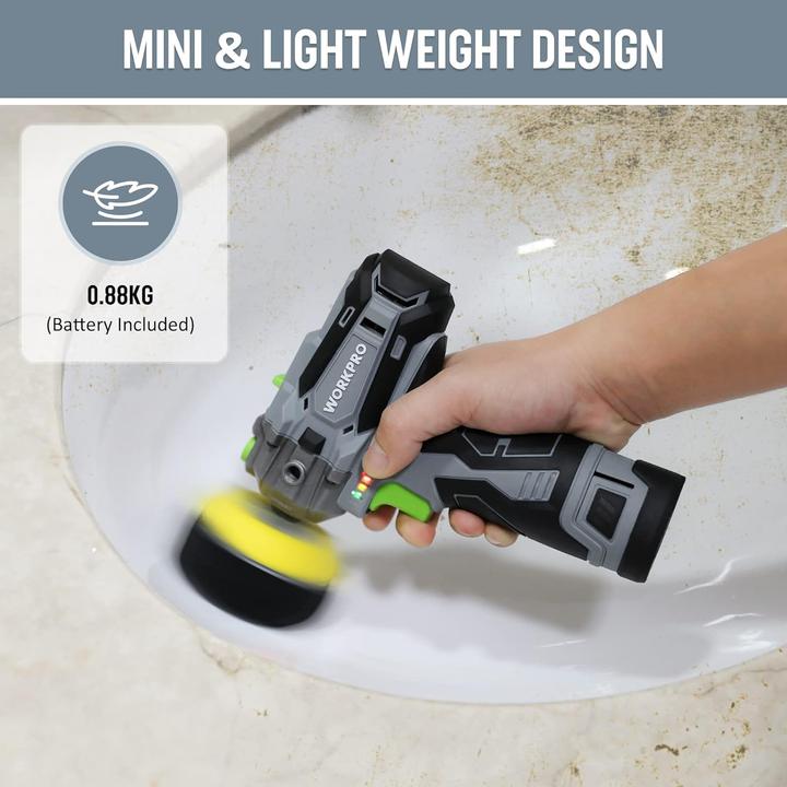 Actual product image Workpro Akku-Poliermaschine (Eccentric polisher)