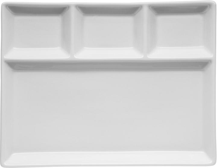 Immagine prodotto Mäser Fondue-Teller eckig 2 Stück, Weiss