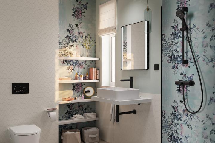 Actual product image hansgrohe Activera Select S Shower Set with EcoSmart Water-Saving Head, 2 Spray Types, Hose and Bar