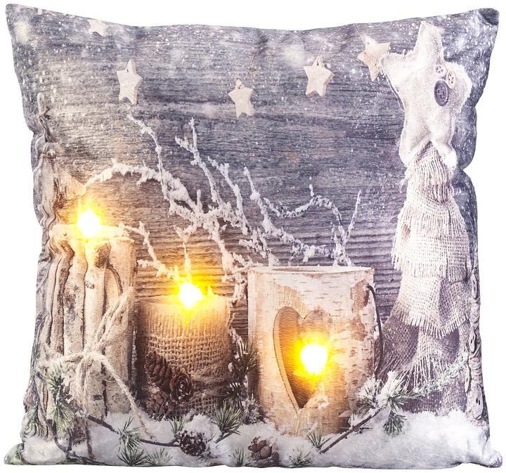 Infactory Coussin décoratif avec motif hivernal (45 x 45 cm)