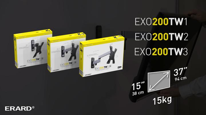 Actual product image Erard EXO 200 TW1 (Wall, 15 kg, 15" - 37")