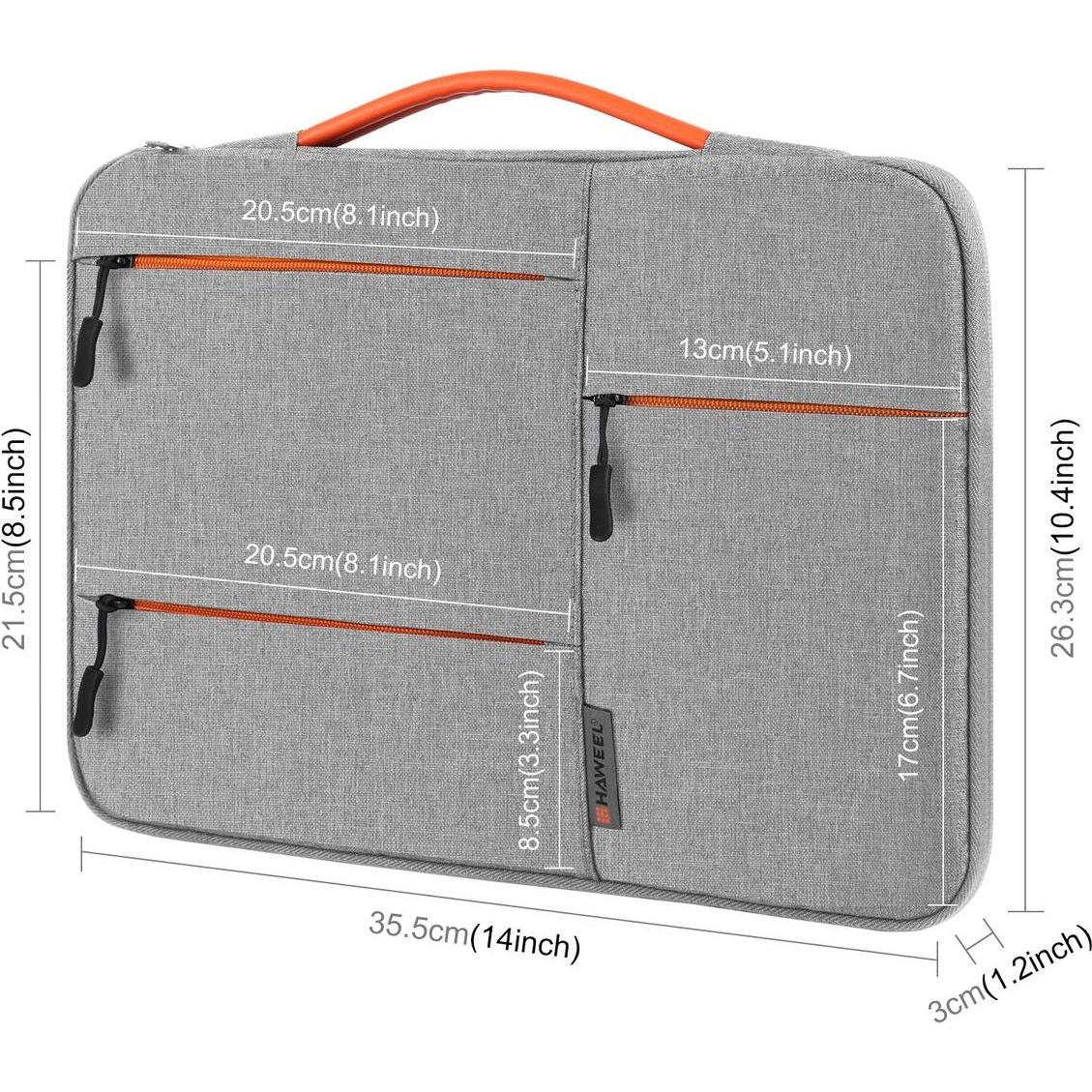 Thumbnail - König Design Universal Notebooktasche 13 16 Zoll Tasche Hülle Laptop Notebook Case Cover (16"), Notebooktasche, Grau