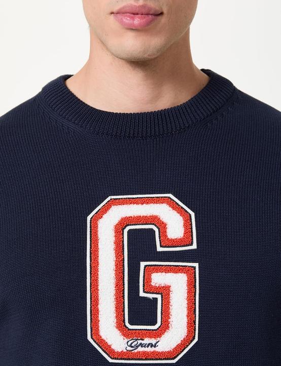 Immagine prodotto GANT Graphic Badge C-Neck, evening blue, M (M)