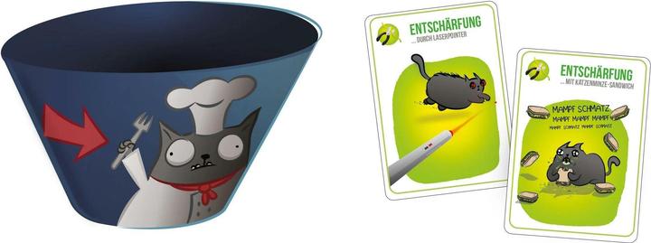 Actual product image Asmodée EXKD0022 - Exploding Kittens: Recipes for Disaster, for 2-5 players, ages 7+ (DE edition) (German, 2 - 5 Players)