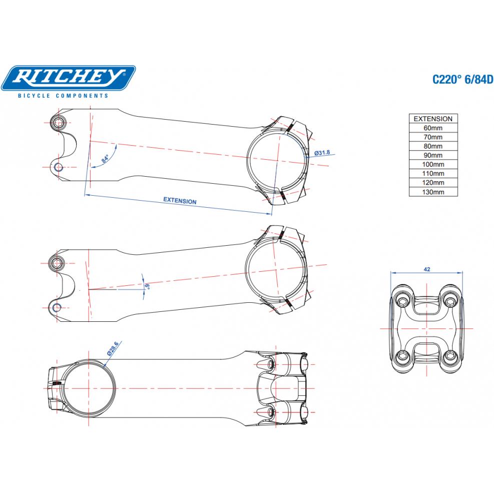 Thumbnail - Ritchey, Vorbau, (110 mm, 31.80 mm)